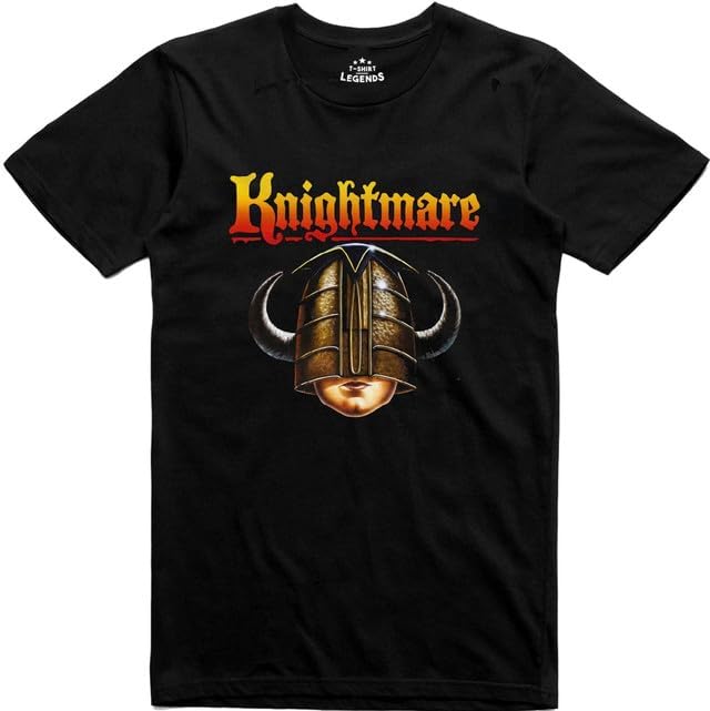 Knightmare TV Show T Shirt - David Rowe Helmet of Justice Logo - Officially Licensed